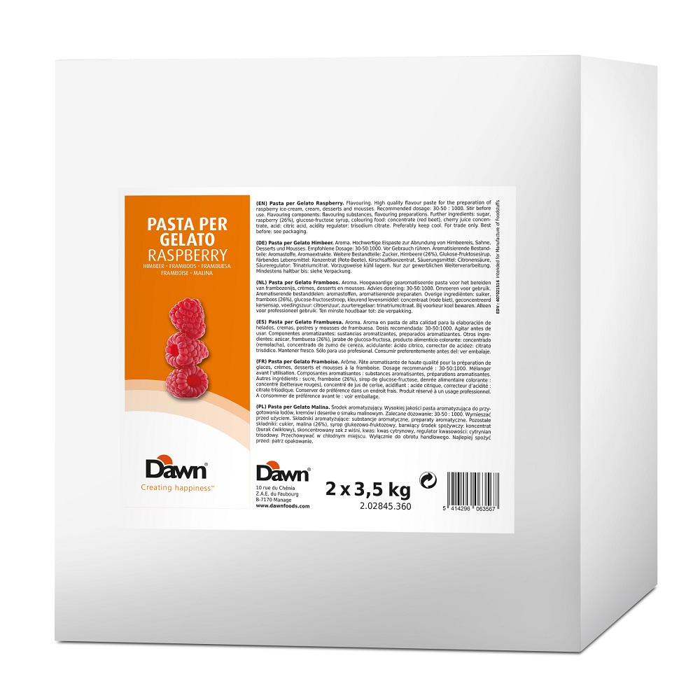 Pasta Per Gelato Framboos 3,5kg