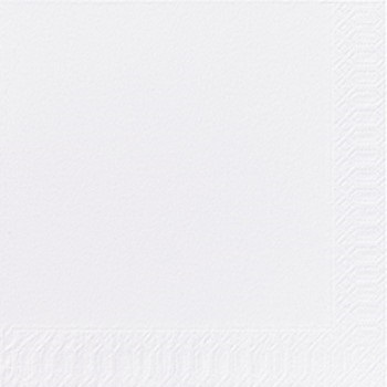Servet 33x33cm 1-Laags Wit 4vw
