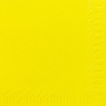 Servet 33x33cm 2-Laags Geel 4vw Servet 33x33cm 2-Laags Geel 4vw