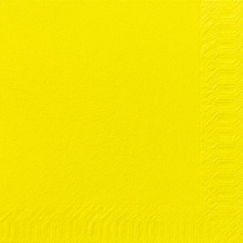 Servet 33x33cm 2-Laags Geel 4vw