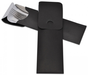 Bestekzakje Zwart Afsluitbaar Bestekzakje Zwart Afsluitbaar