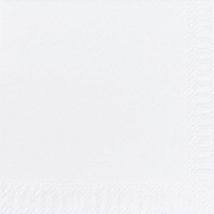 Servet 40x40cm Airlaid Wit 4vw 60gr