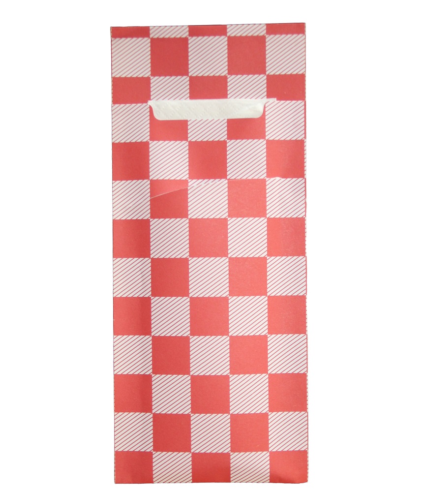 Bestekzakje Rode Ruit