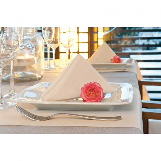 Tafelrol L-Linen 1.20x25m Wit Tafelrol L-Linen 1.20x25m Wit