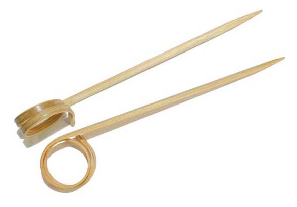 Prikker Bamboe Met Krul 9cm