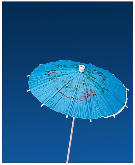 IJsdecoratie Paraplu Blauw 15cm