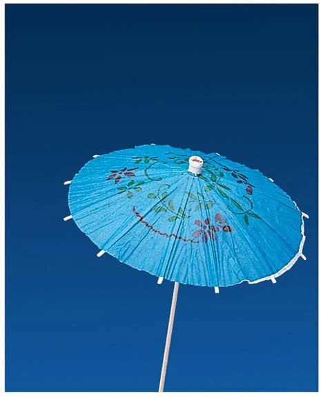 IJsdecoratie Paraplu Blauw 15cm