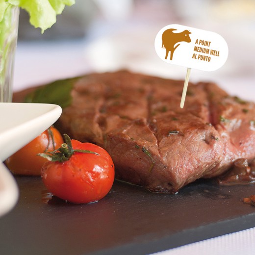 Prikker Medium Rare Rood 8cm 100st Prikker Medium Rare Rood 8cm 100st