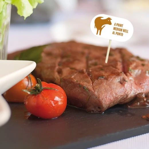 Prikker Medium Rare Rood 8cm 100st Prikker Medium Rare Rood 8cm 100st
