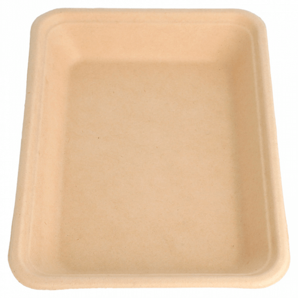 Schaal Suikerriet Rechthoek Bruin Schaal Suikerriet Rechthoek Bruin