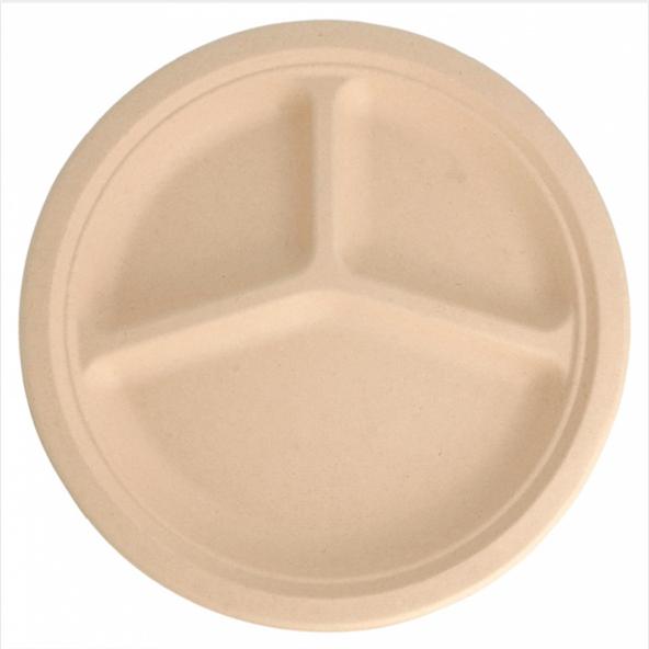Bord Suikerriet Rond 3vkØ26cm Bruin Bord Suikerriet Rond 3vkØ26cm Bruin