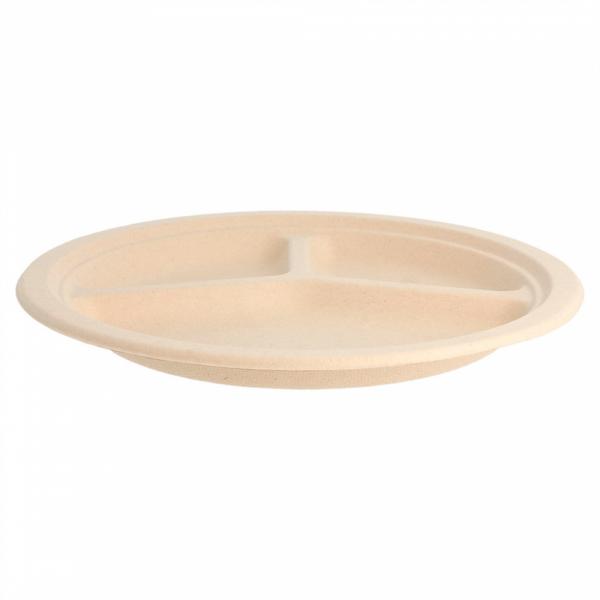 Bord Suikerriet Rond 3vkØ26cm Bruin Bord Suikerriet Rond 3vkØ26cm Bruin