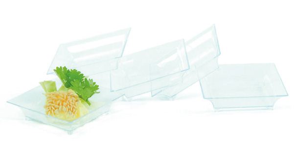 Bakje Vierkant 36cc Zwart