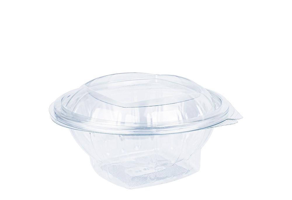 Saladebowl Rpet m/Deksel 500cc Trp