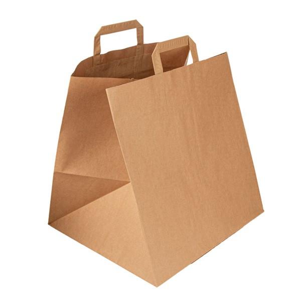 Draagtas Papier Bruin 36x31x36cm XL Draagtas Papier Bruin 36x31x36cm XL
