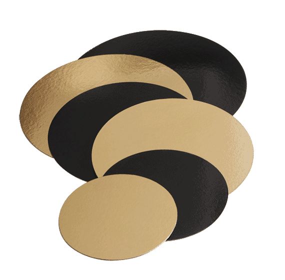 Goudplaat Karton Rond 28cm