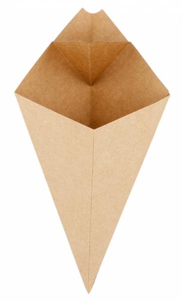Puntzak Kraft Bruin + Vak 22x13cm
