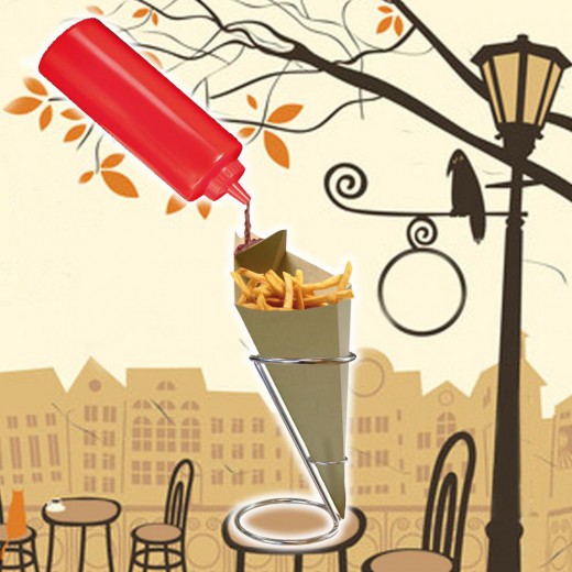 Puntzak Kraft Bruin + Vak 27x16cm Puntzak Kraft Bruin + Vak 27x16cm