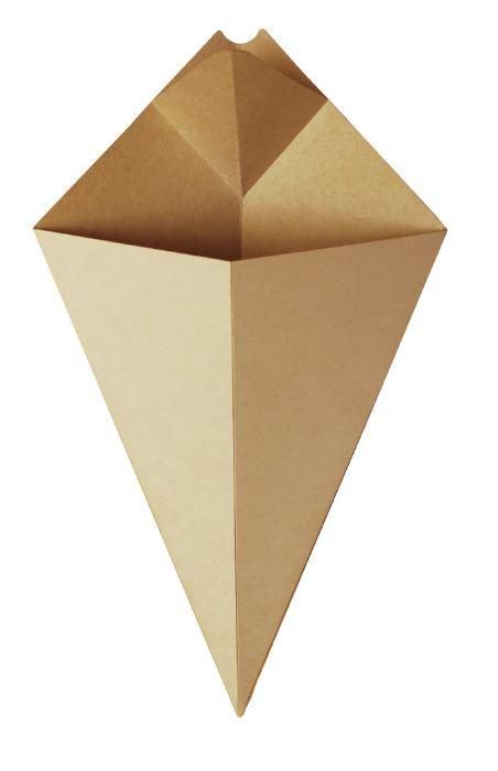 Puntzak Kraft Bruin + Vak 27x16cm Puntzak Kraft Bruin + Vak 27x16cm