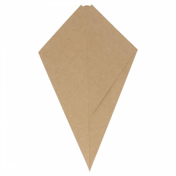 Puntzak Kraft Bruin + Vak 27x16cm Puntzak Kraft Bruin + Vak 27x16cm
