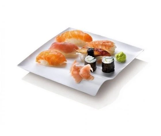 Bord Suikerriet 15x15cm Wit