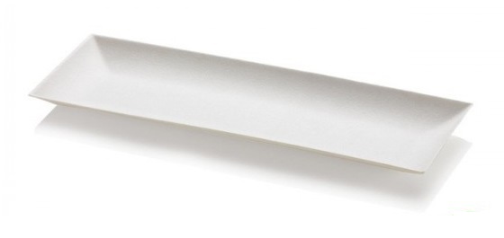 Bord Suikerriet 27x9cm Wit