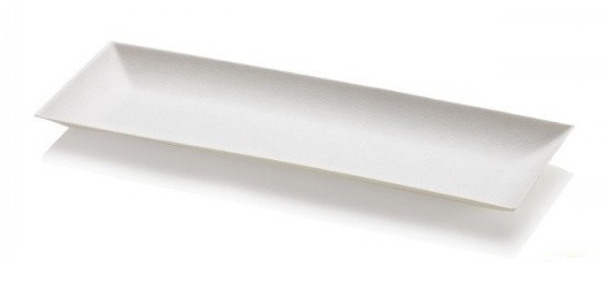 Bord Suikerriet 27x9cm Wit