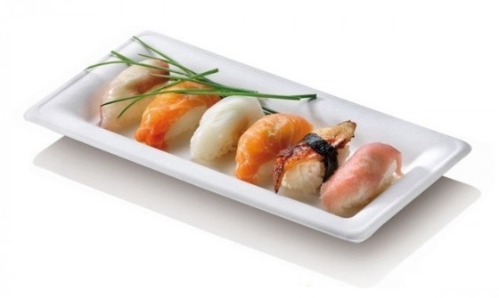 Bord Suikerriet 26x13cm Wit