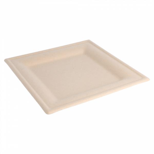 Bord Suikerriet 20x20cm Bruin