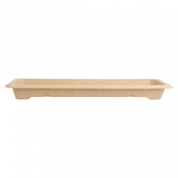 Sushi Tray Suikerriet 22x9cm Bruin Sushi Tray Suikerriet 22x9cm Bruin