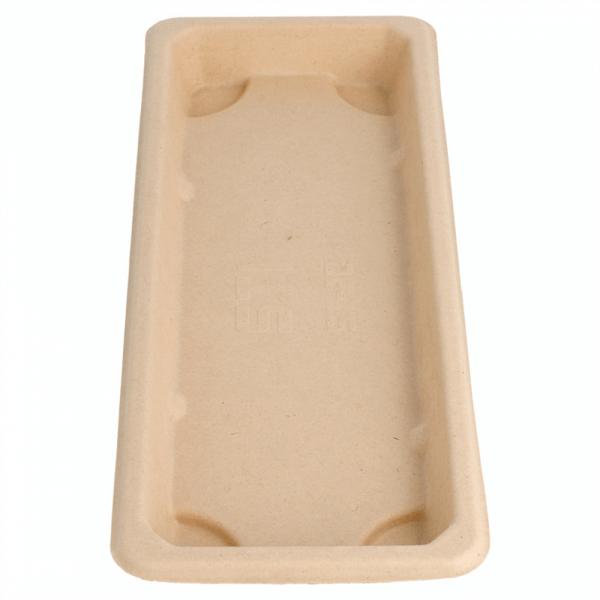 Sushi Tray Suikerriet 22x9cm Bruin Sushi Tray Suikerriet 22x9cm Bruin
