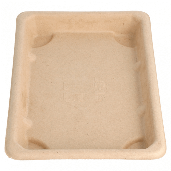 Sushi Tray Suikerriet 17x12cm Bruin Sushi Tray Suikerriet 17x12cm Bruin