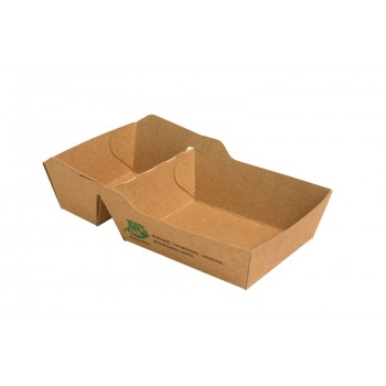 Snackbakje Karton A7+1 Bio 9x7cm Snackbakje Karton A7+1 Bio 9x7cm