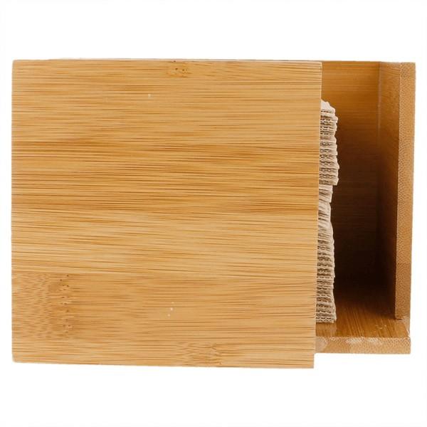 Servettenhouder Bamboe 14x14x10cm Servettenhouder Bamboe 14x14x10cm