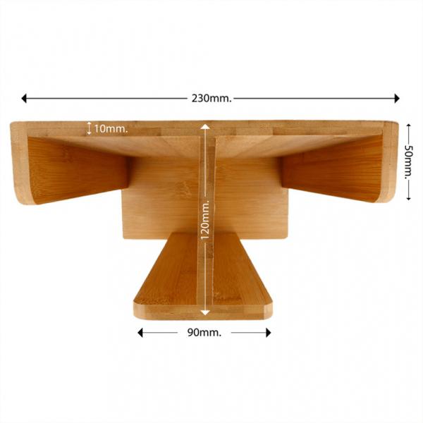 Glazenhouder Bamboe 23x12x30cm Glazenhouder Bamboe 23x12x30cm