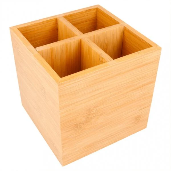 Bestekhouder Bamboe 15x15x15cm
