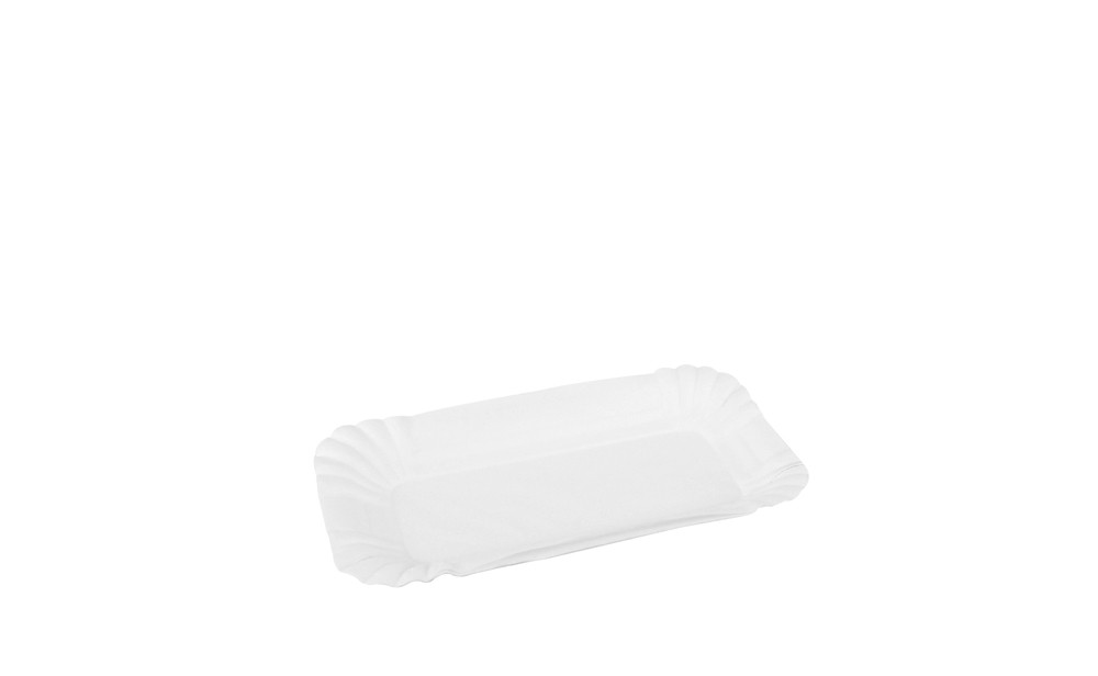 Schaaltje Karton 7x13cm Wit