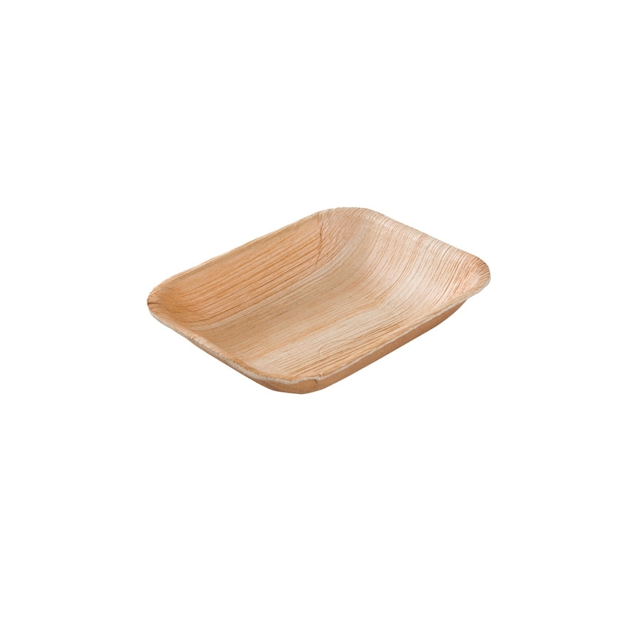 Bord Palmblad Hoekig Bio 13x16cm Bord Palmblad Hoekig Bio 13x16cm