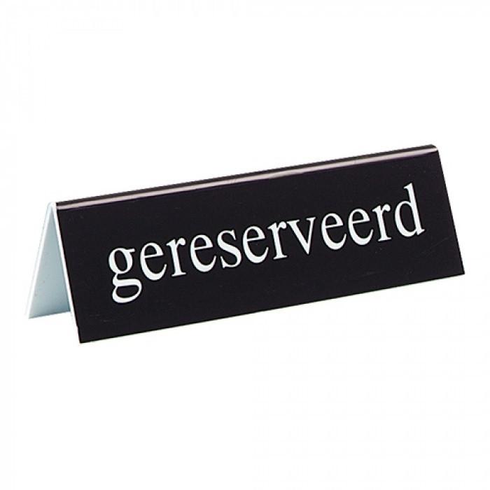 Tafelbord "gereserveerd"