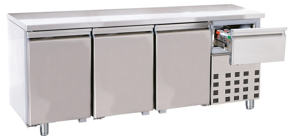 Koelwerkbank Pro Line 3-deurs Koelwerkbank Pro Line 3-deurs