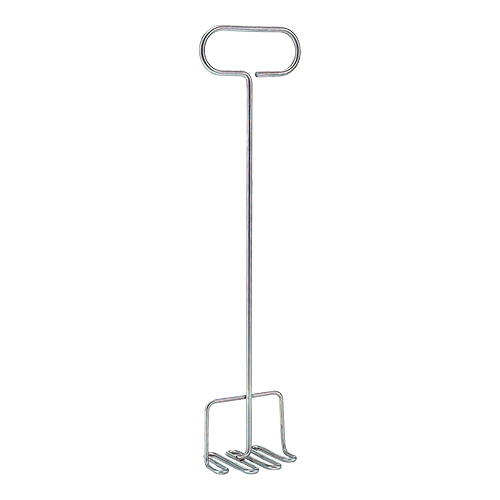 Etenstamper RVS 58cm