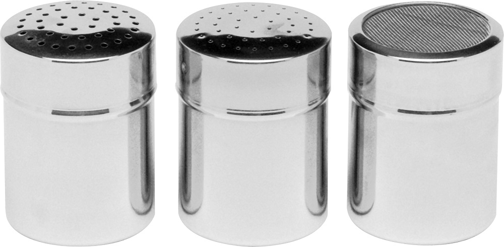 Poederstrooier + Gaas RVS Ø55x75mm Poederstrooier + Gaas RVS Ø55x75mm