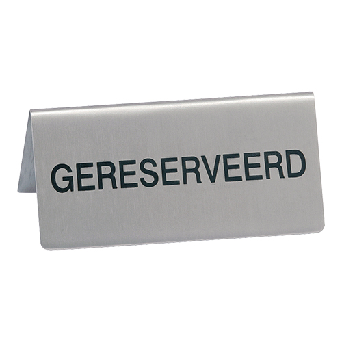 Tafelbord "gereserveerd"