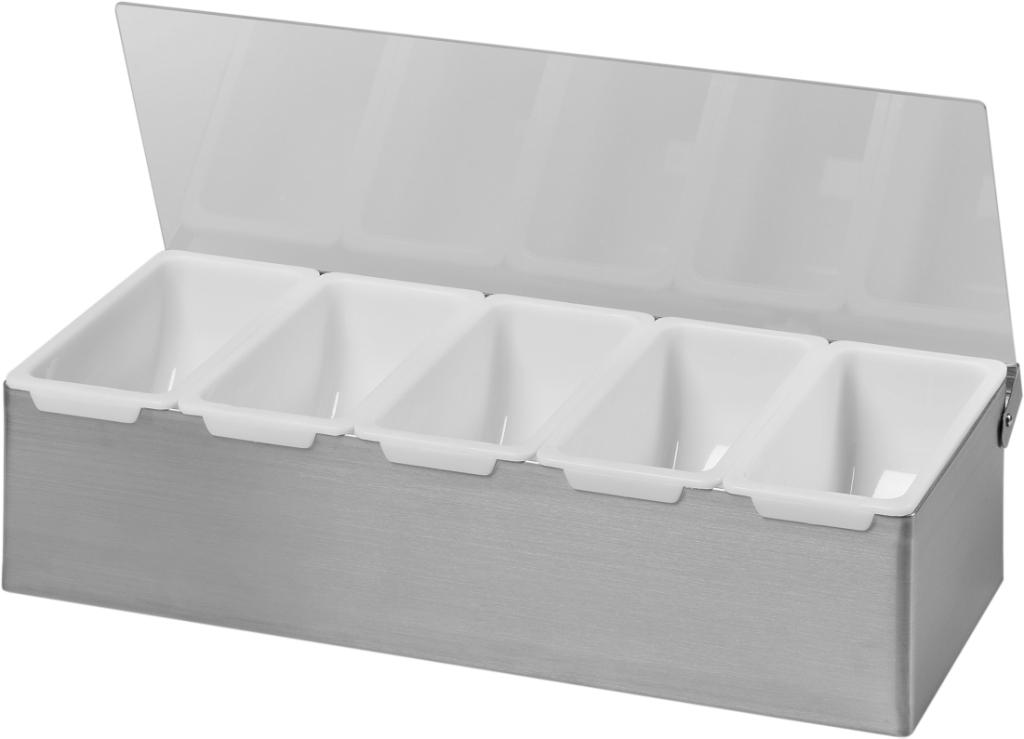 Ingrediëntenhouder 5-Delig RVS Ingrediëntenhouder 5-Delig RVS