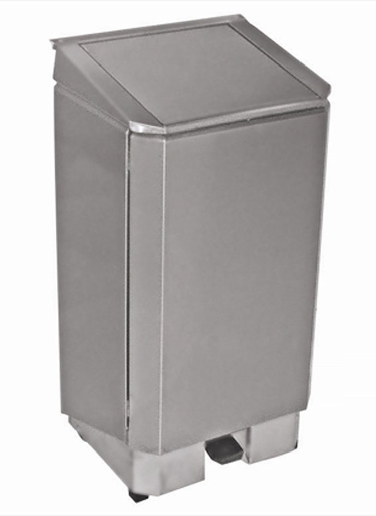 Afvalbak met Voetpedaal 90L RVS