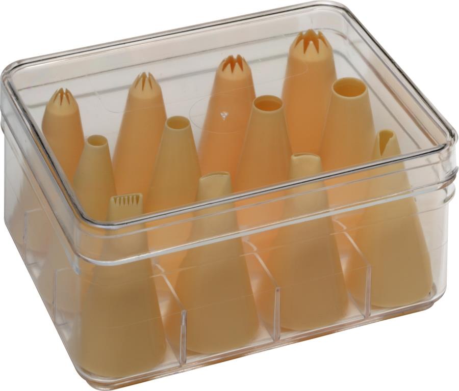 Garneerspuitjes PP Assorti 12st.