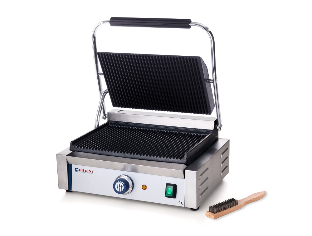 Contactgrill Enkel Geribbeld
