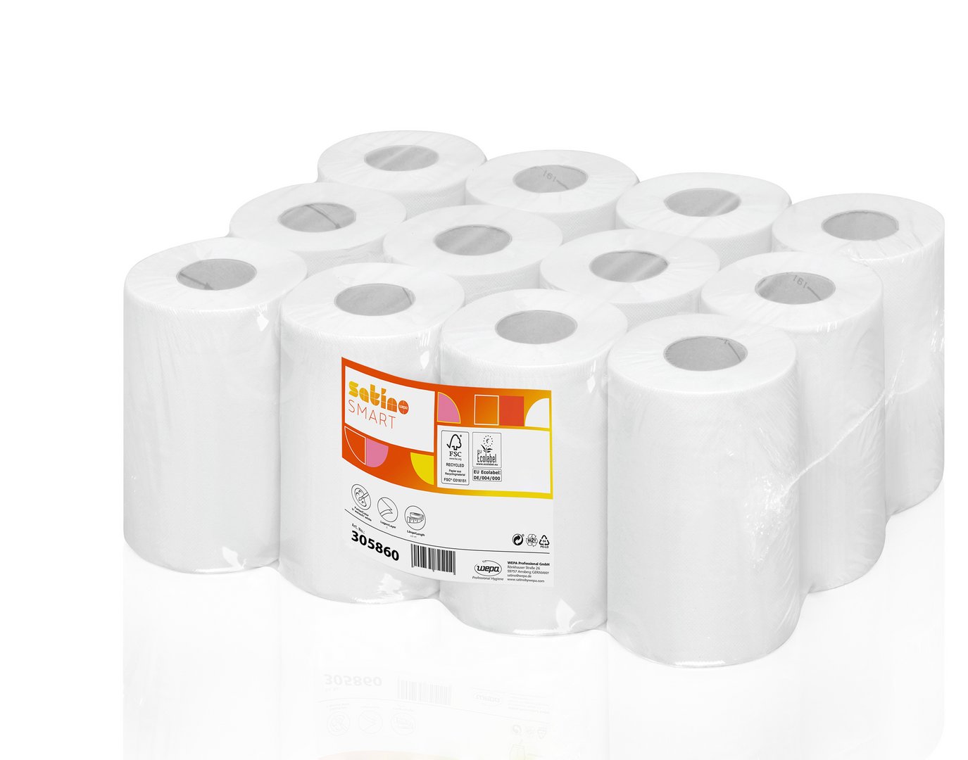 Satino Smart Poetsrol 1lgs 12x120 Satino Smart Poetsrol 1lgs 12x120