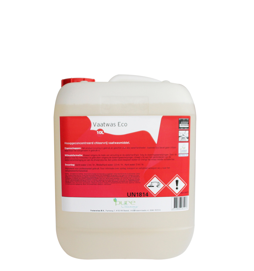 Pure Vaatwasmiddel Eco 10L z/chloor