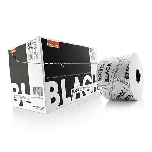 Satino Black Systeemrol 2lgs m/Dop Satino Black Systeemrol 2lgs m/Dop